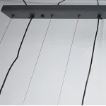 Подвесной светильник в стиле минимализм с геометрическими акцентными элементами FORVET BLACK L4 от ImperiumLoft