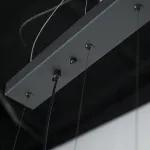 Подвесной светильник в стиле минимализм с геометрическими акцентными элементами FORVET BLACK L4 от ImperiumLoft