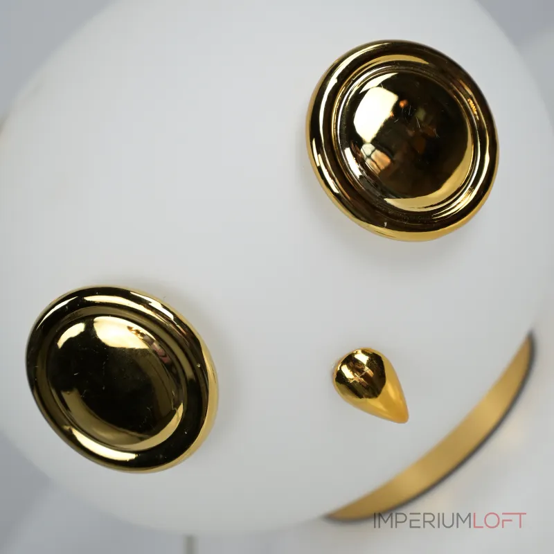 Настольная лампа из белого матового стекла Birdi Owl White от ImperiumLoft Настольная лампа из белого матового стекла Birdi Owl White от ImperiumLoft