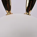 Настольная лампа из белого матового стекла Birdi Bunny White от ImperiumLoft