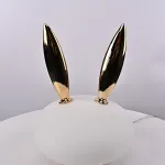 Настольная лампа из белого матового стекла Birdi Bunny White от ImperiumLoft