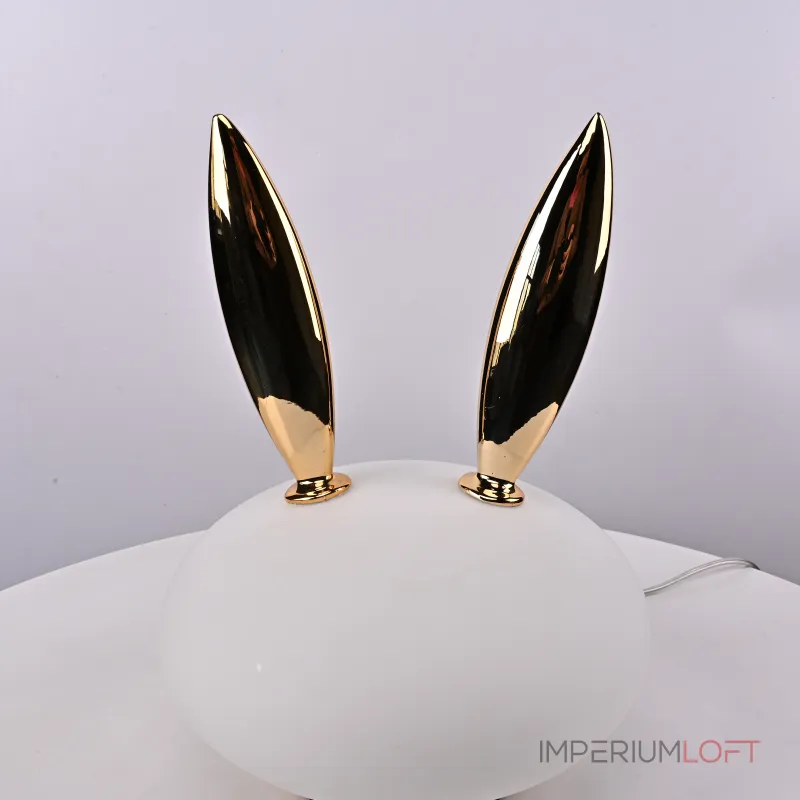 Настольная лампа из белого матового стекла Birdi Bunny White от ImperiumLoft Настольная лампа из белого матового стекла Birdi Bunny White от ImperiumLoft