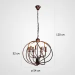 Подвесная люстра Cagie Dark chocolate L8