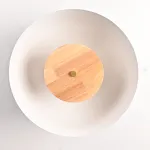 Потолочный светильник GLOBEMI BLUE D38 от ImperiumLoft синего цвета с круглым деревянным элементом