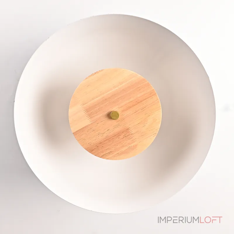 Потолочный светильник GLOBEMI BLUE D38 от ImperiumLoft синего цвета с круглым деревянным элементом