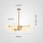 Люстра на штанге ROUNDI BRASS L8