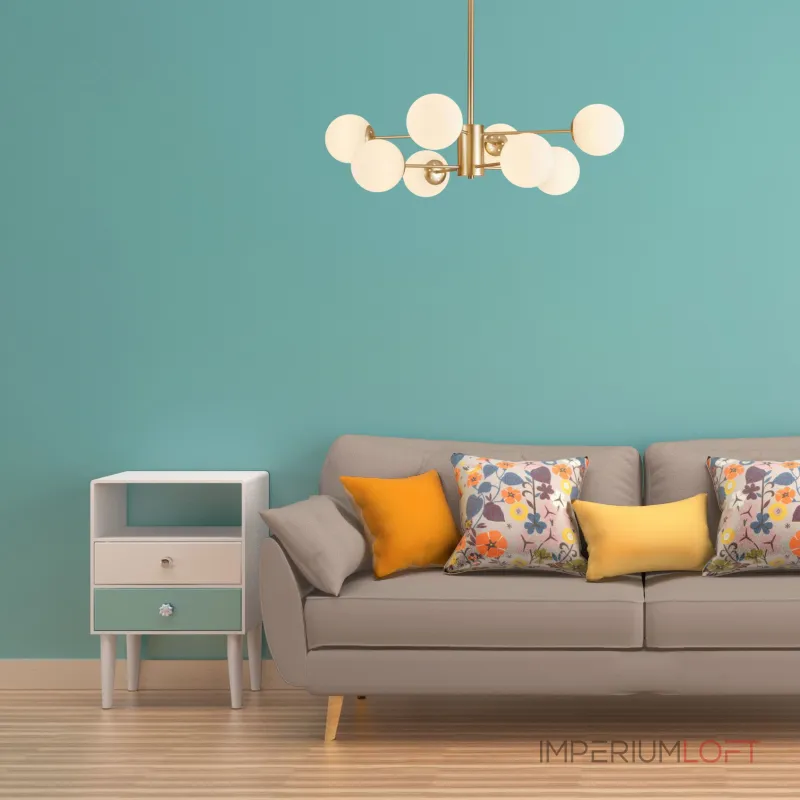 Люстра на штанге ROUNDI BRASS L8