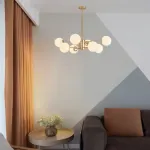 Люстра на штанге ROUNDI BRASS L8