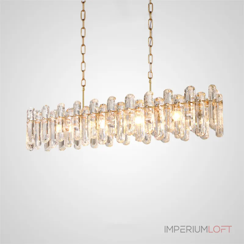 Реечный светодиодный светильник с рассеивателями в виде хрустальных плашек оригинальной формы ILIAS LONG L90 от ImperiumLoft Реечный светодиодный светильник с рассеивателями в виде хрустальных плашек оригинальной формы ILIAS LONG L90 от ImperiumLoft