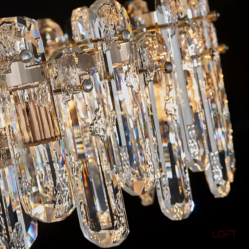 Реечный светодиодный светильник с рассеивателями в виде хрустальных плашек оригинальной формы ILIAS LONG L90 от ImperiumLoft Реечный светодиодный светильник с рассеивателями в виде хрустальных плашек оригинальной формы ILIAS LONG L90 от ImperiumLoft