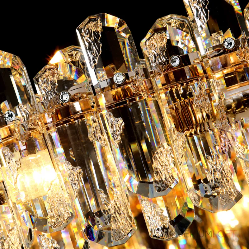 Реечный светодиодный светильник с рассеивателями в виде хрустальных плашек оригинальной формы ILIAS LONG L90 от ImperiumLoft Реечный светодиодный светильник с рассеивателями в виде хрустальных плашек оригинальной формы ILIAS LONG L90 от ImperiumLoft