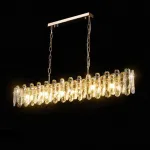 Реечный светодиодный светильник с рассеивателями в виде хрустальных плашек оригинальной формы ILIAS LONG L120 от ImperiumLoft