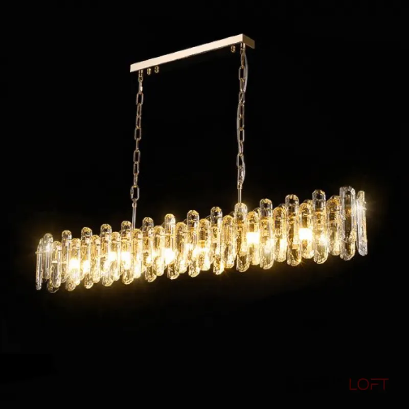 Реечный светодиодный светильник с рассеивателями в виде хрустальных плашек оригинальной формы ILIAS LONG L120 от ImperiumLoft Реечный светодиодный светильник с рассеивателями в виде хрустальных плашек оригинальной формы ILIAS LONG L120 от ImperiumLoft