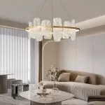 Реечный светодиодный светильник со стеклянными рассеивателями с эффектом «белый дым» STAFFAN LONG от ImperiumLoft