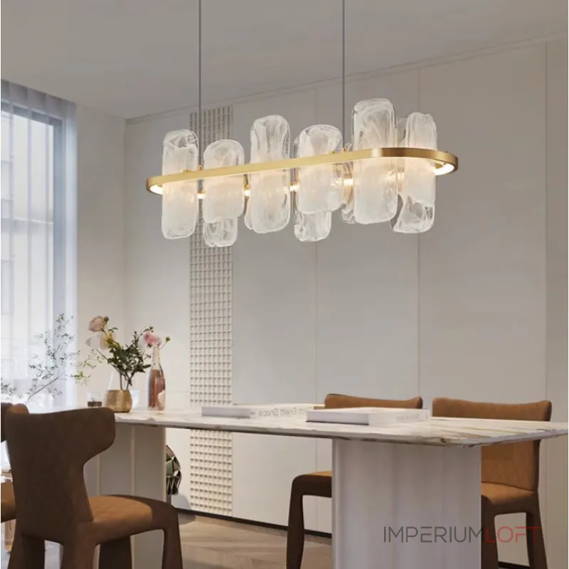 Реечный светодиодный светильник со стеклянными рассеивателями с эффектом «белый дым» STAFFAN LONG от ImperiumLoft Реечный светодиодный светильник со стеклянными рассеивателями с эффектом «белый дым» STAFFAN LONG от ImperiumLoft