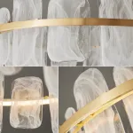 Реечный светодиодный светильник со стеклянными рассеивателями с эффектом «белый дым» STAFFAN LONG от ImperiumLoft