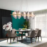 Реечный светодиодный светильник со стеклянными рассеивателями с эффектом «белый дым» STAFFAN LONG от ImperiumLoft