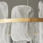 Реечный светодиодный светильник со стеклянными рассеивателями с эффектом «белый дым» STAFFAN LONG от ImperiumLoft