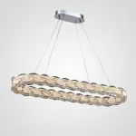 Светодиодный удлиненный овальный светильник с рассеивателями из хрусталя ERHARD LONG от ImperiumLoft