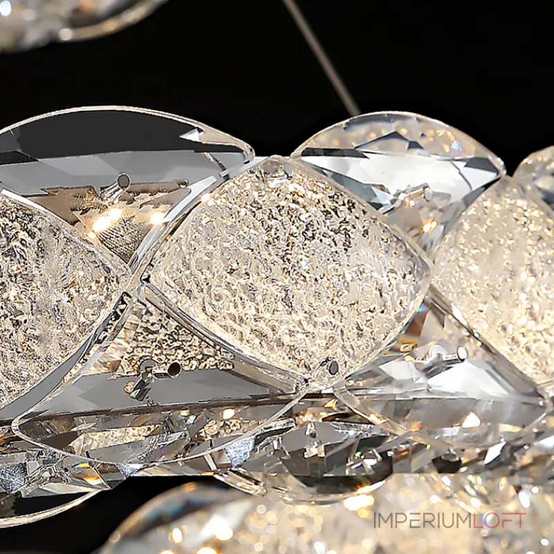 Светодиодный удлиненный овальный светильник с рассеивателями из хрусталя ERHARD LONG от ImperiumLoft