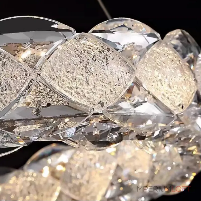 Светодиодный удлиненный овальный светильник с рассеивателями из хрусталя ERHARD LONG от ImperiumLoft