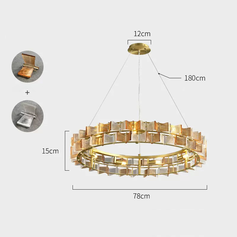 Подвесная люстра DEXTER Amber D78