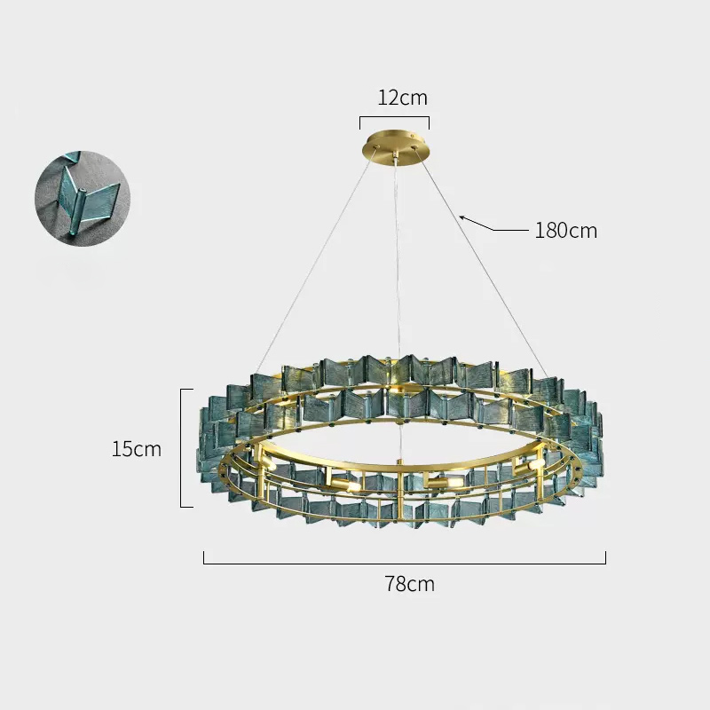 Подвесная люстра DEXTER Blue D78