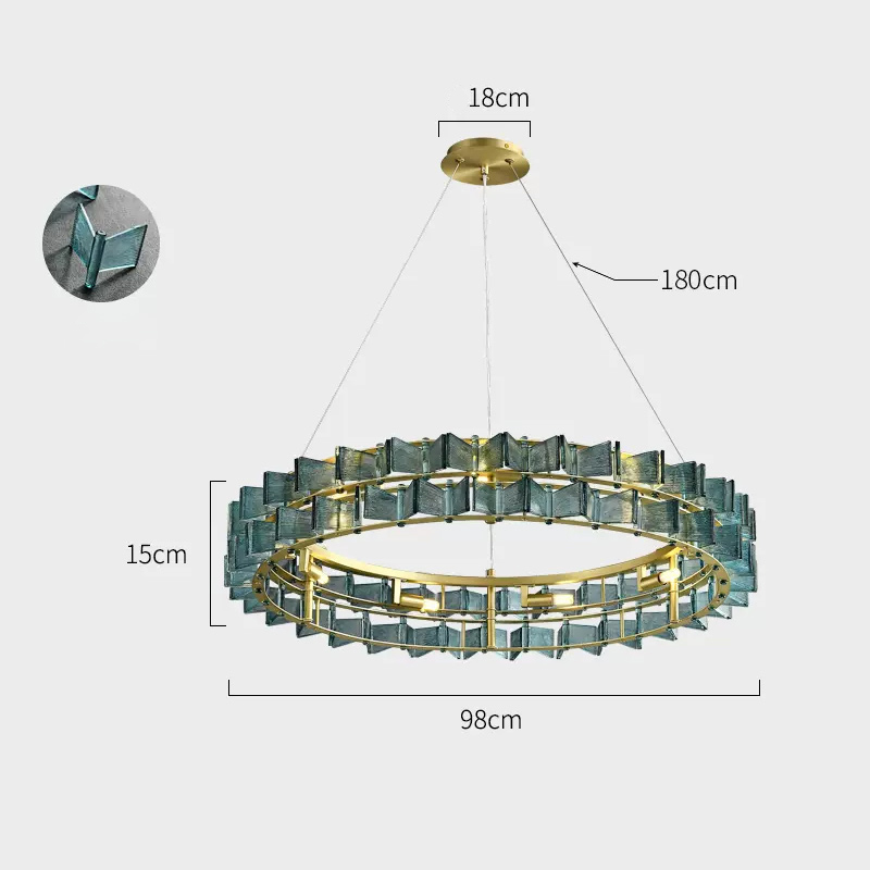 Подвесная люстра DEXTER Blue D98