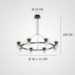 Подвесная люстра MANASSE D78