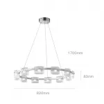 Подвесная люстра NICOLETTA CHROME D80