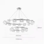 Подвесная люстра NICOLETTA CHROME D100+D60
