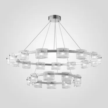 Подвесная люстра NICOLETTA CHROME D100+D60