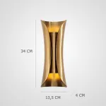 Настенное бра из латуни INFINITI Brass H34 от ImperiumLoft