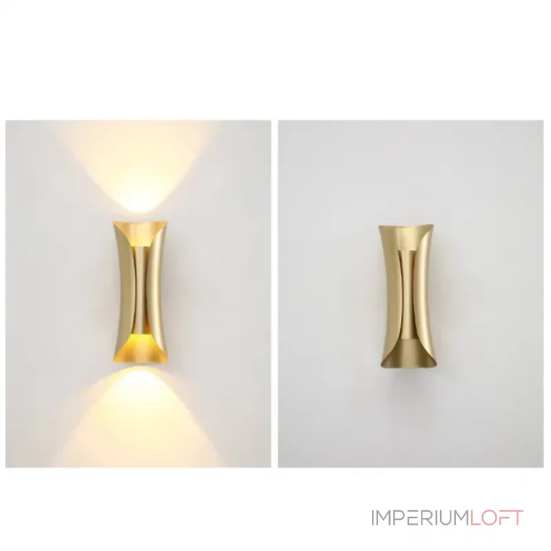 Настенное бра из латуни INFINITI Brass H34 от ImperiumLoft