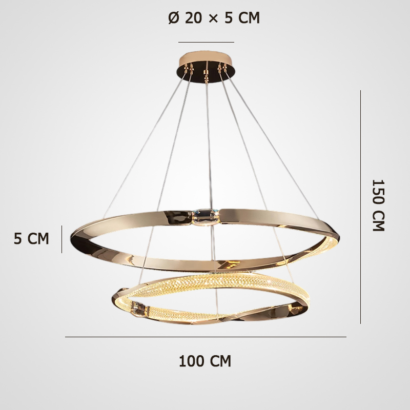 Подвесная люстра MERLIN COMBO D100+D80 Подвесная люстра MERLIN COMBO D100+D80