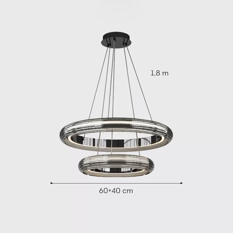 Подвесная люстра SIGURD B D60+D40 Подвесная люстра SIGURD B D60+D40