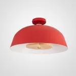 Потолочный светильник GLOBEMI RED D38 от ImperiumLoft синего цвета с круглым деревянным элементом