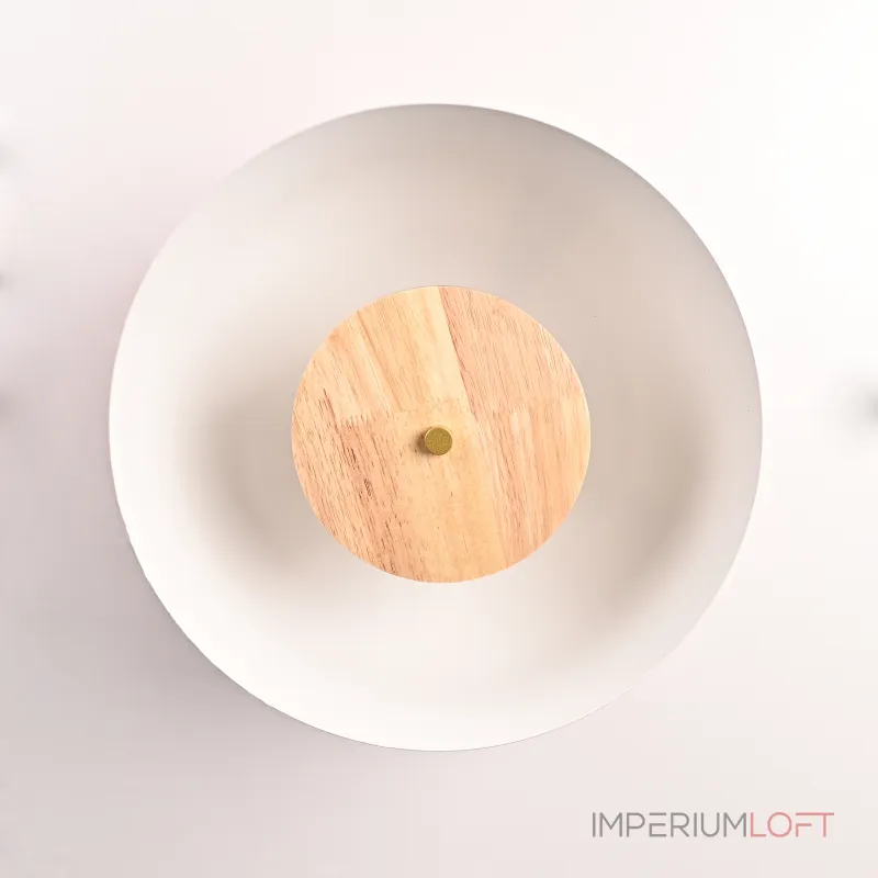 Потолочный светильник GLOBEMI RED D38 от ImperiumLoft синего цвета с круглым деревянным элементом