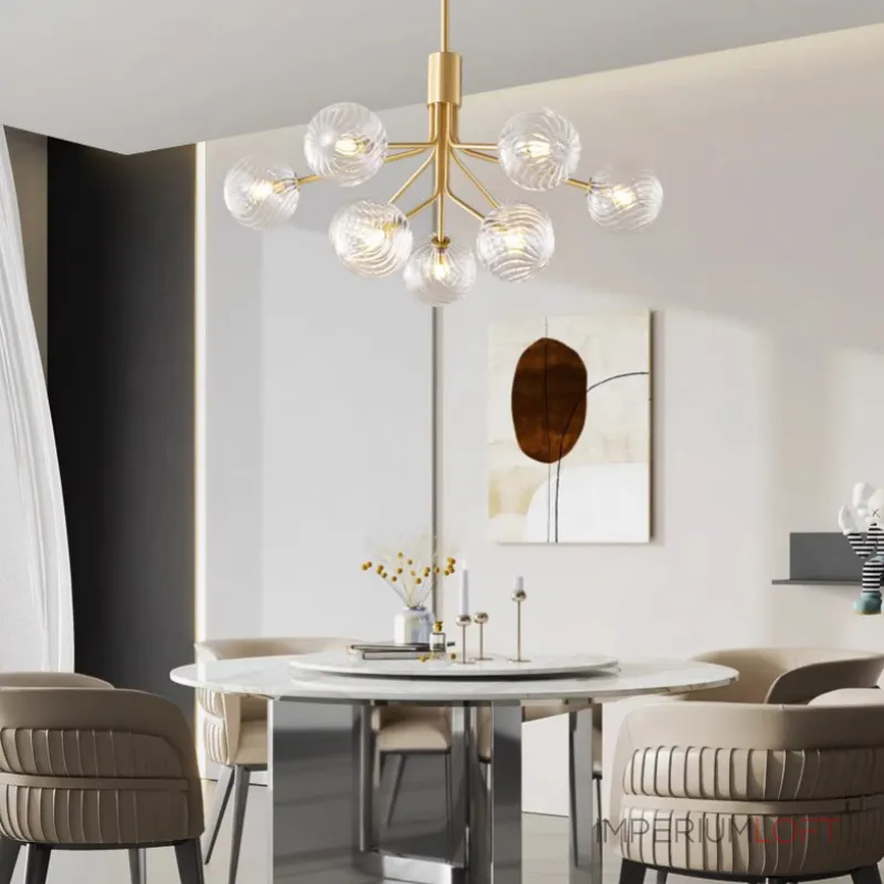 Люстра на штанге DANNA LUX Brass L9 Люстра на штанге DANNA LUX Brass L9