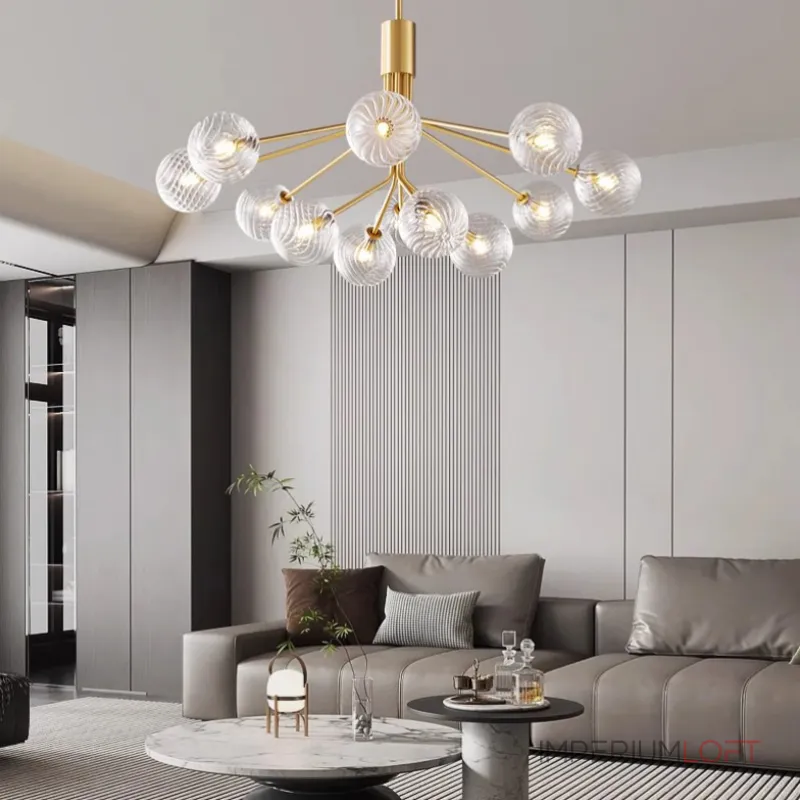 Люстра на штанге DANNA LUX Brass L12