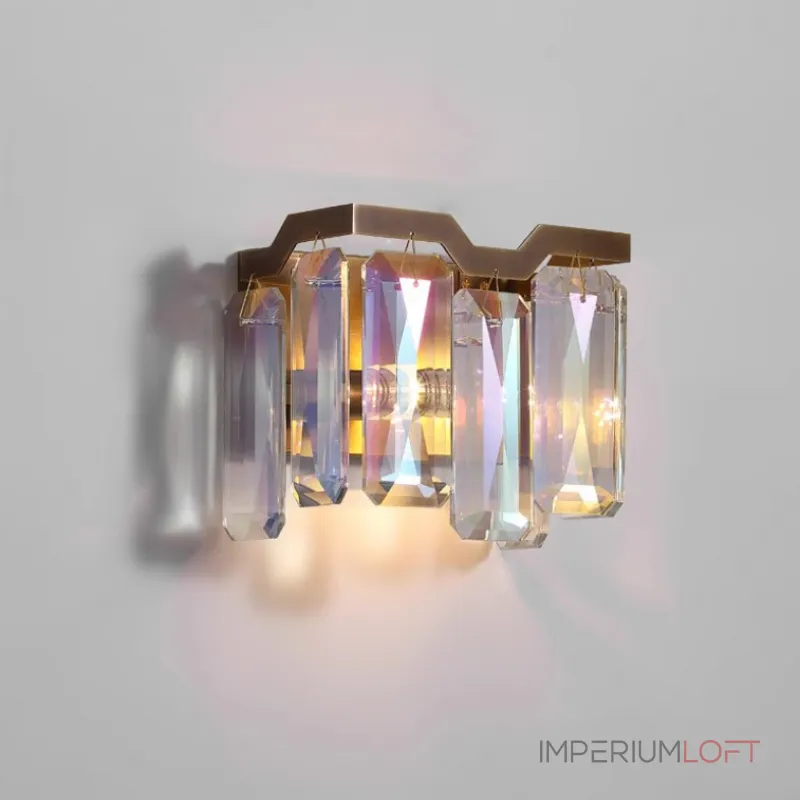 Настенный светильник с абажуром из ограненных хрустальных пластин с эффектом красочных переливов DORIS WALL от ImperiumLoft Настенный светильник с абажуром из ограненных хрустальных пластин с эффектом красочных переливов DORIS WALL от ImperiumLoft