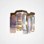 Настенный светильник с абажуром из ограненных хрустальных пластин с эффектом красочных переливов DORIS WALL от ImperiumLoft