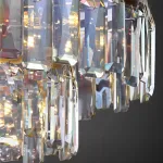 Настенный светильник с абажуром из ограненных хрустальных пластин с эффектом красочных переливов DORIS WALL от ImperiumLoft