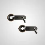 Светодиодный настенный светильник с шарообразным плафоном из дымчатого стекла и поворотным спотом с независимыми выключателями на корпусе FERDIN DUAL WALL 3000, 4000, 6000K от ImperiumLoft