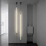 Торшер светодиодный напольный в виде вертикального шнура из оптического силикагеля с гибким плетеным волокном GLORIFY OPTIC FL L180 от ImperiumLoft