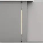 Торшер светодиодный напольный в виде вертикального шнура из оптического силикагеля с гибким плетеным волокном GLORIFY OPTIC FL L180 от ImperiumLoft