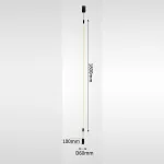 Торшер светодиодный напольный в виде вертикального шнура из оптического силикагеля с гибким плетеным волокном GLORIFY OPTIC FL L180 от ImperiumLoft