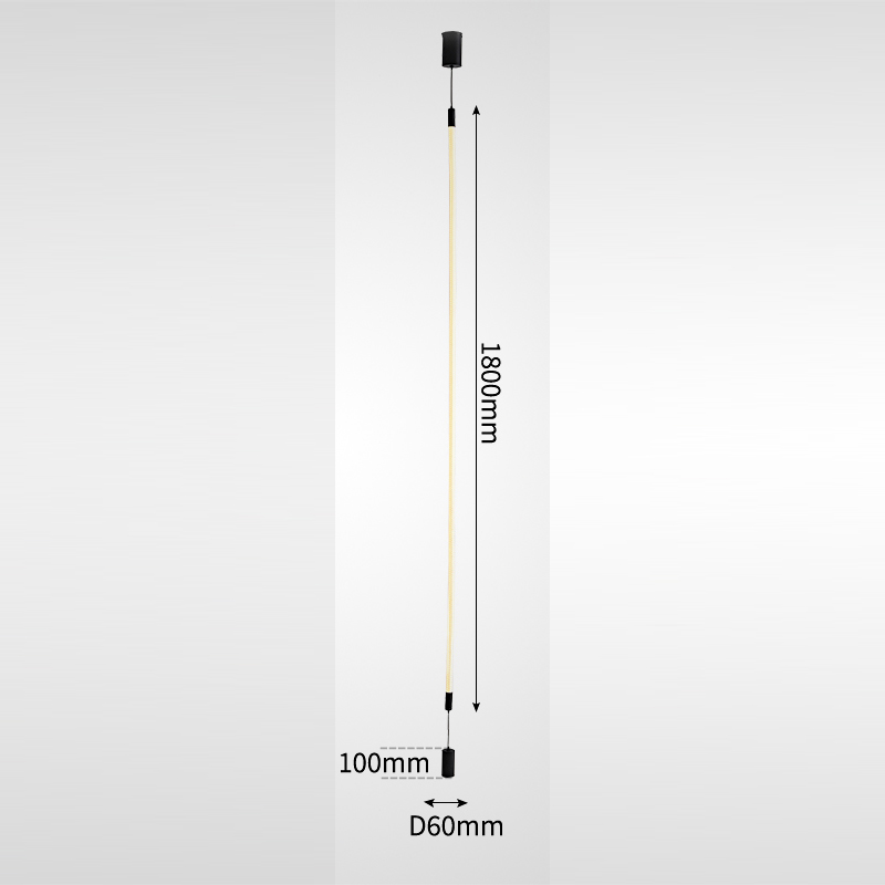 Торшер светодиодный напольный в виде вертикального шнура из оптического силикагеля с гибким плетеным волокном GLORIFY OPTIC FL L180 от ImperiumLoft Торшер светодиодный напольный в виде вертикального шнура из оптического силикагеля с гибким плетеным волокном GLORIFY OPTIC FL L180 от ImperiumLoft