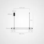 Подвесной светильник TIME TUNNEL WAVY L90 