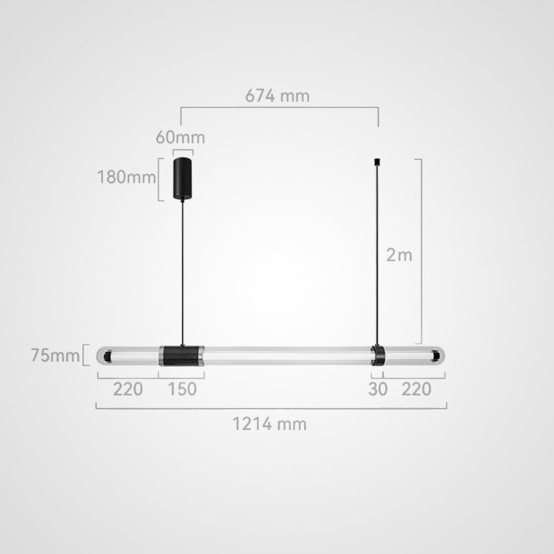 Подвесной светильник TIME TUNNEL WAVY L121 